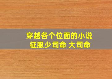 穿越各个位面的小说 征服少司命 大司命